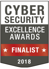 2018 Cyber security Excellence Award Finalist badge